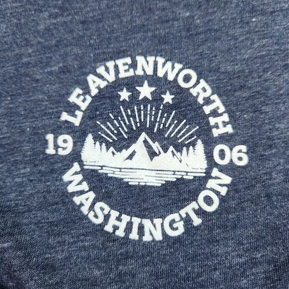 🩵NWT Blue Leavenworth Washington Drop Shoulder Top Large - Picture 6 of 10